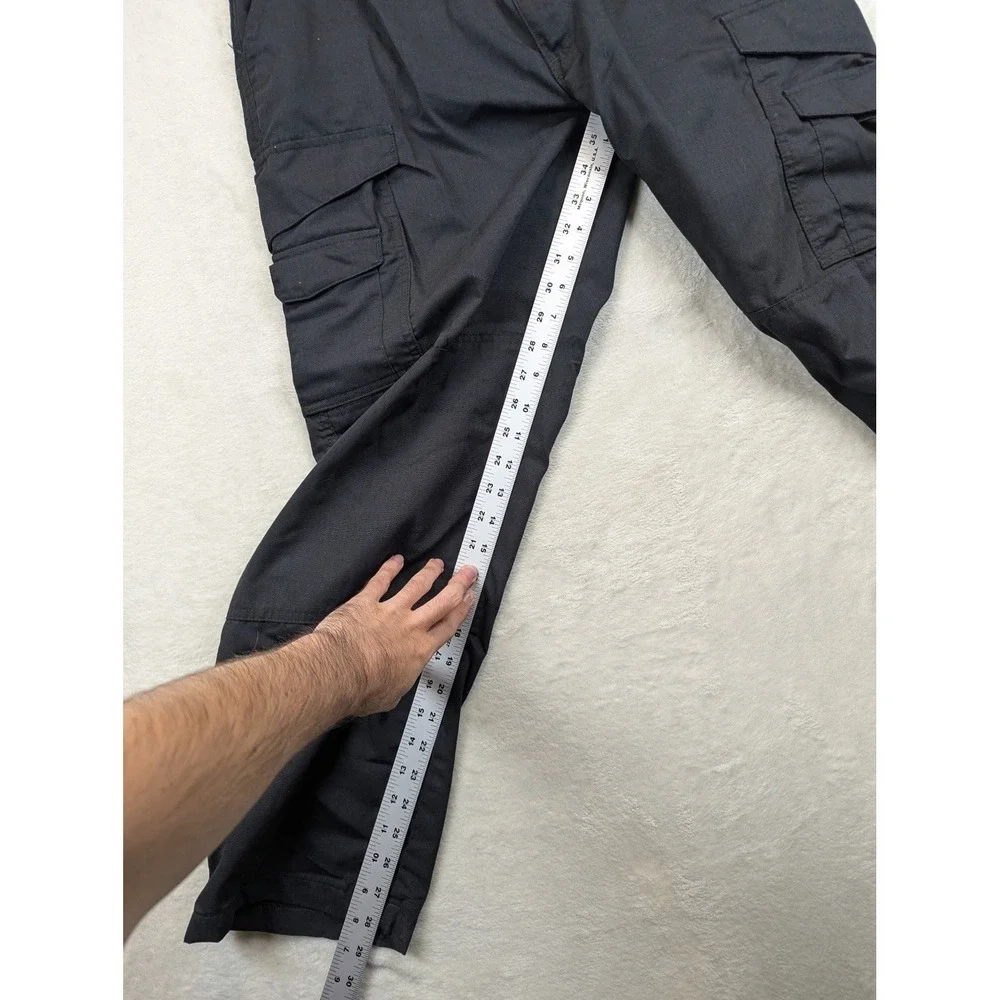 TRU-SPEC 24-7 Tactical Cargo Pants Mens 34 Black Ripstop Military Work Utility